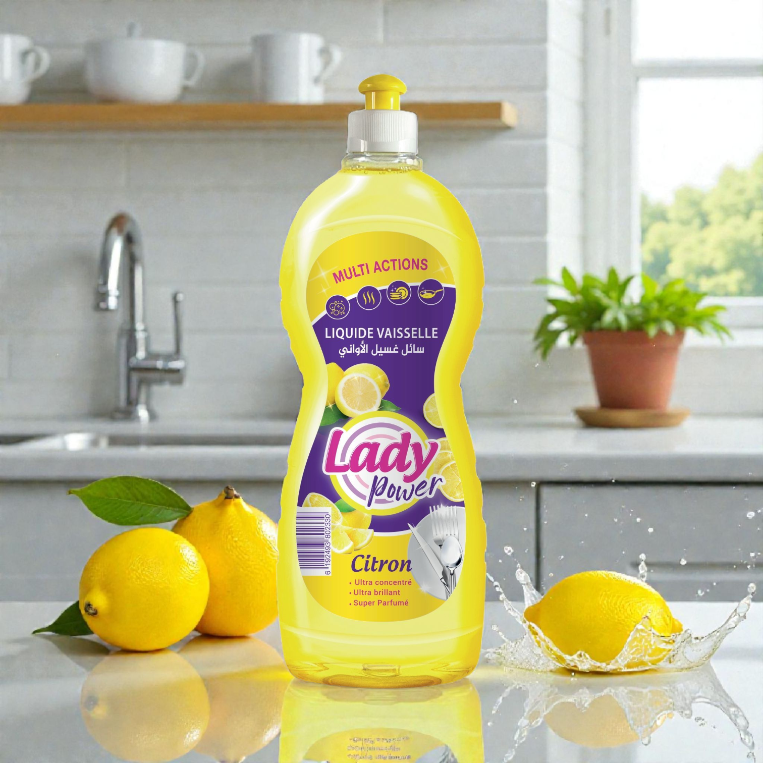 Lady Power Vaisselle Citron